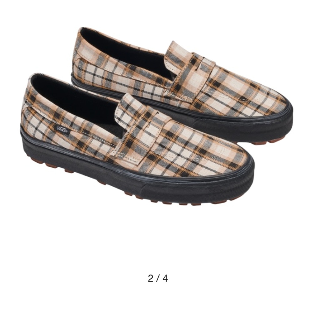 New Vans Unisex Plaid Style 53 Slip On Loafers